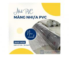 Màng nhựa pvc trong suốt không phun bột 0.15mm