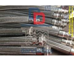 Ống nối mềm inox nối ren, ống kim loại mềm, ống mềm inox dùng trong công nghiệp, khớp nối công nghiệp