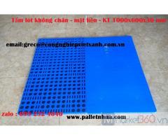 Pallet nhựa lót sàn kho lạnh (KT: 1000 x 600 x 30 mm)