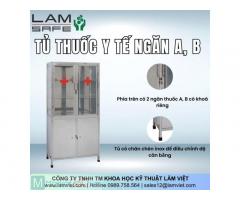 Xe đẩy và tủ thuốc y tế