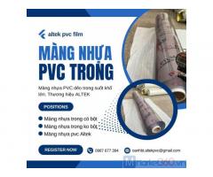 Màng nhựa pvc trong suốt không phun bột 1.5mm