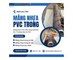 Màng nhựa pvc trong suốt không phun bột 1.5mm