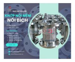 Khớp nối mềm nối bích chịu nhiệt, khớp nối kim loại chống rung, khớp nối mềm inox dẫn xăng dầu, khớp nối mềm công nghiệp