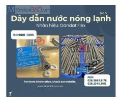 Ống mềm cấp nước nóng lạnh, dây dẫn nước inox, ống mềm cấp nước thép không gỉ, dây mềm inox dẫn nước vòi chậu