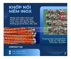 Khớp nối mềm inox chống rung, khớp nối chống rung inox nối bích, khớp nối chống rung máy bơm, khớp nối mềm cho máy phát điện