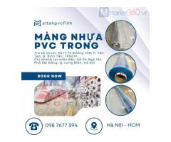 Màng nhựa pvc trong suốt khổ lớn 0.8mm