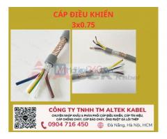 Cáp tín hiệu 3x0.75 shield Altek Hà Nội, Đà Nẵng, Hồ Chí Minh