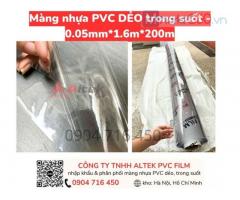 Kho sỉ màn nhựa PVC dẻo trong suốt 0.05mm may túi ba lô Hà Nội, Sài Gòn