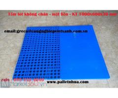 Pallet nhựa lót sàn kho lạnh (KT: 1000 x 600 x 30 mm)