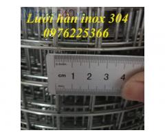 Lưới hàn inox 304 sợi 1.5ly ô 25x25