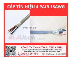 Cáp tín hiệu âm thanh 18awg 4 pair Altek Kabel