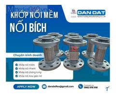 Khớp nối chống rung inox nối bích, khớp nối mềm dùng cho hệ LPG, khớp nối mềm giảm chấn inox,khớp nối mềm lắp cho ống xả máy phát điện