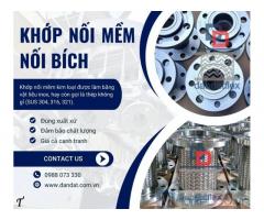 Khớp nối chống rung inox nối bích, khớp nối mềm dùng cho hệ LPG, khớp nối mềm giảm chấn inox,khớp nối mềm lắp cho ống xả máy phát điện