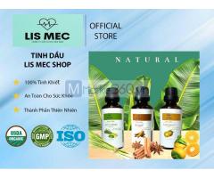 Tinh dầu Sả Chanh tươi mới thiên nhiên Lemongrass 10ml 50ml LIS MEC Ấn Độ