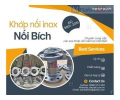 Khớp chống rung inox cho máy bơm, khớp nối mềm cho hệ LPG, khớp chống rung inox, khớp nối mềm giảm rung inox, khớp nối chống rung cho ống gió