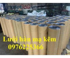 Lưới hàn mạ kẽm nhúng nóng 10x10, 15x15, 20x20, 25x25