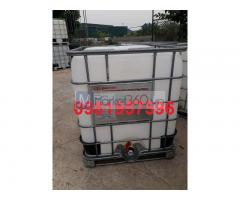 Bồn nhựa 1000 lít, tank nhựa IBC 1000l, Bồn nhựa khung sắt cũ mới