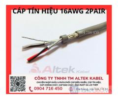 Cáp tín hiệu vặn xoắn 2x2x16awg Altek Đà Nẵng, Sài Gòn, Hà Nội