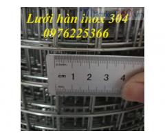 Lưới hàn inox 304 ô 30x30 x 2.5ly