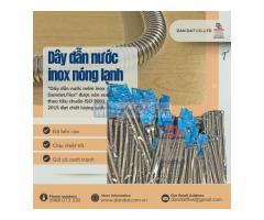 Dây dẫn nước nóng lạnh, ống mềm cấp nước inox, ống mềm inox cấp nước đầu phun sprinkler, ống mềm sprinkler dùng trong PCCC