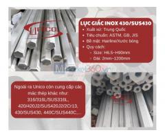 Lục giác inox 430/SUS430 - Unico Steel