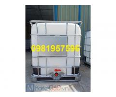 Bán Tank nhựa IBC, Bồn nhựa 1000 lít, bồn nhựa có khung sắt