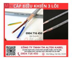 Cáp điều khiển cvv 3x0.5, 3x1.0 shield Altek Kabel